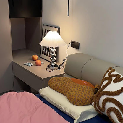 Pleated Table Lamp with Adjustable Brightness
