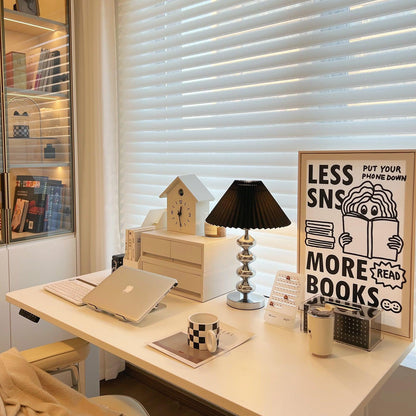 Pleated Table Lamp with Adjustable Brightness