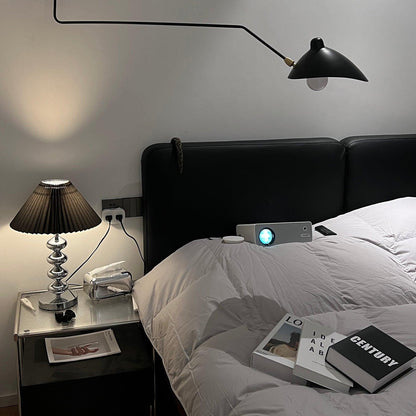 Pleated Table Lamp with Adjustable Brightness