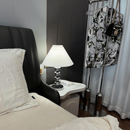 Pleated Table Lamp with Adjustable Brightness