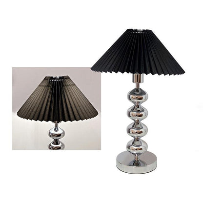 Pleated Table Lamp with Adjustable Brightness — side view
