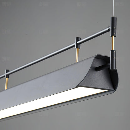 Linear Roof-Style Chandelier with Adjustable Brightness
