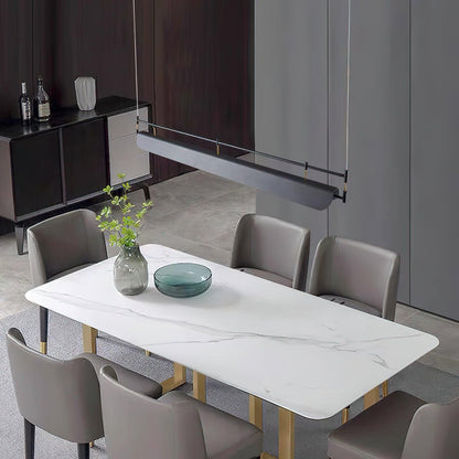 Linear Roof-Style Chandelier with Adjustable Brightness
