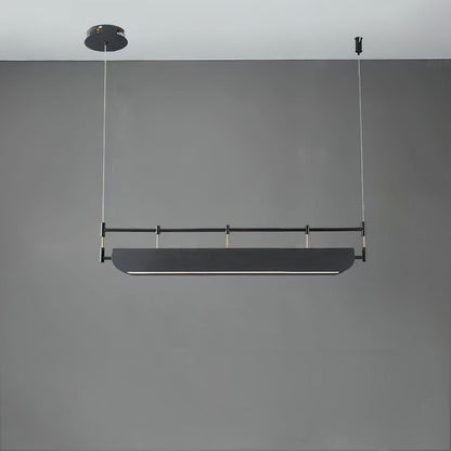 Linear Roof-Style Chandelier with Adjustable Brightness — front view