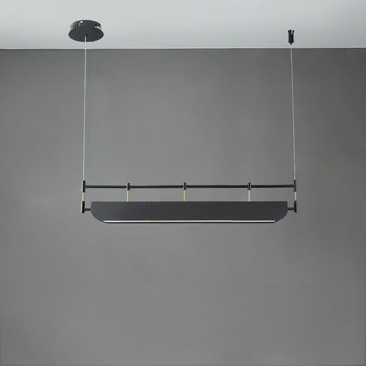 Linear Roof-Style Chandelier with Adjustable Brightness — front view