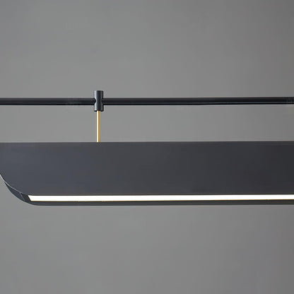 Linear Roof-Style Chandelier with Adjustable Brightness