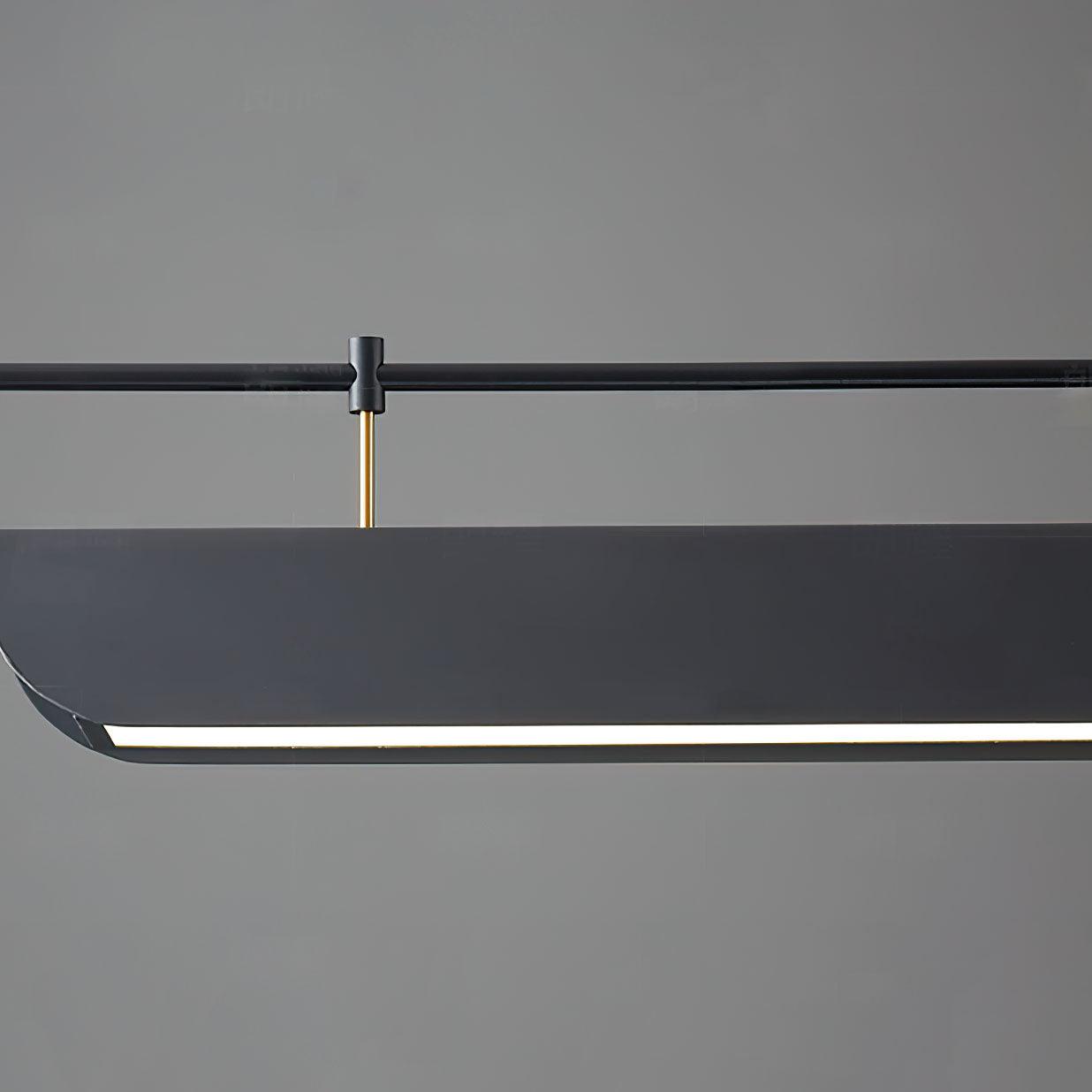 Linear Roof-Style Chandelier with Adjustable Brightness