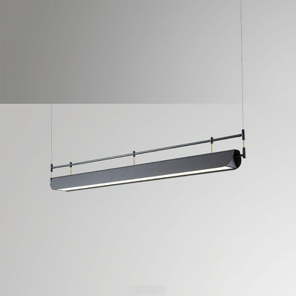 Linear Roof-Style Chandelier with Adjustable Brightness