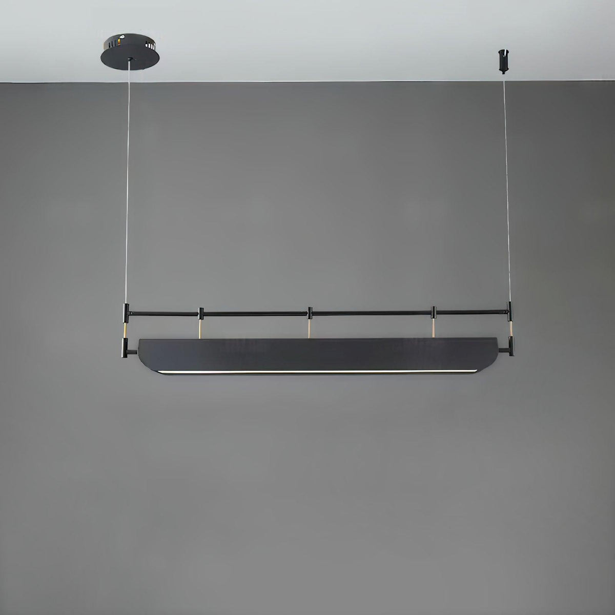 Linear Roof-Style Chandelier with Adjustable Brightness — lifestyle view