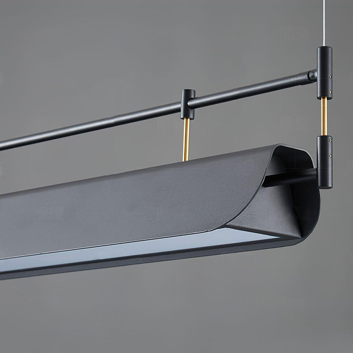 Linear Roof-Style Chandelier with Adjustable Brightness