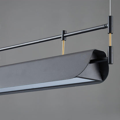 Linear Roof-Style Chandelier with Adjustable Brightness