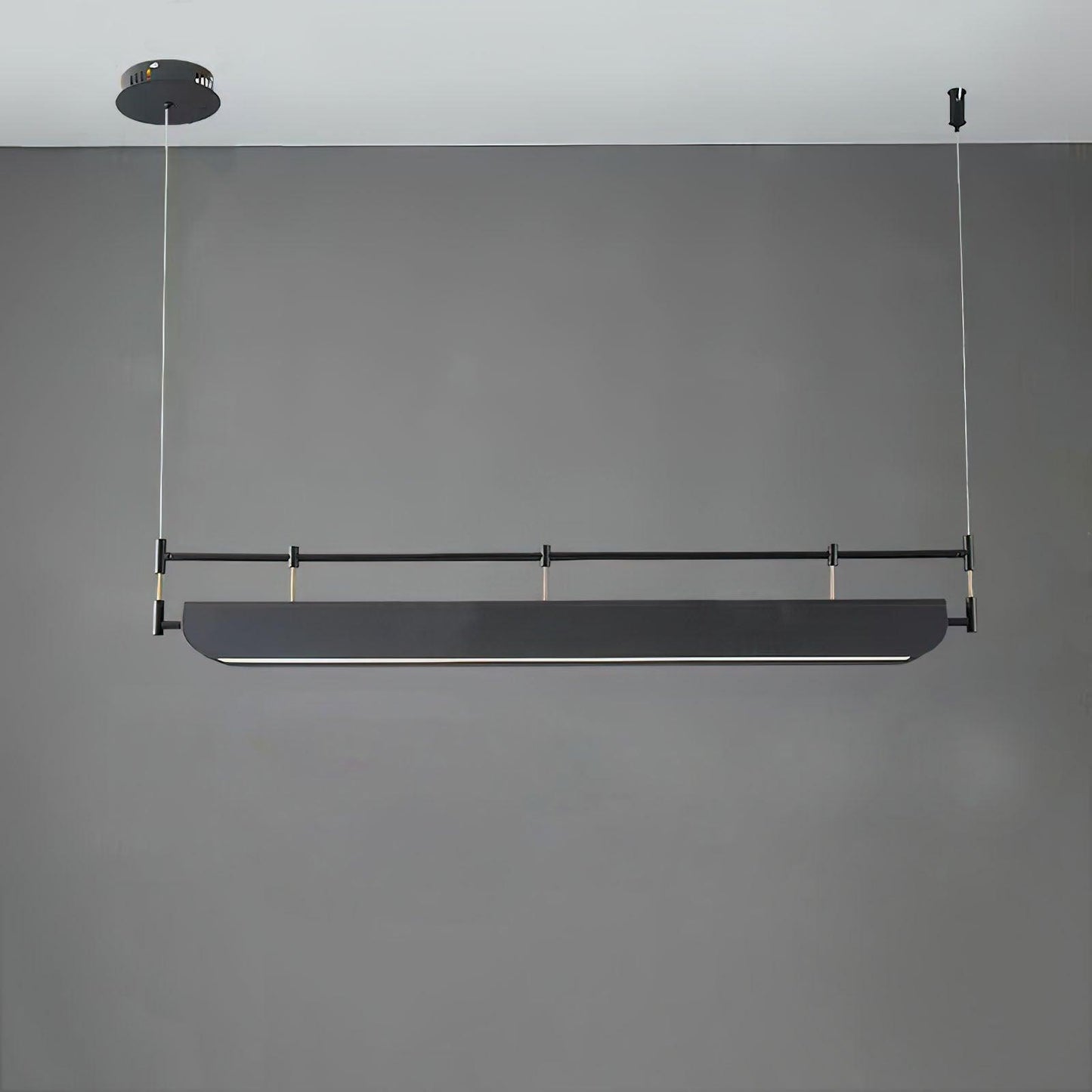 Linear Roof-Style Chandelier with Adjustable Brightness