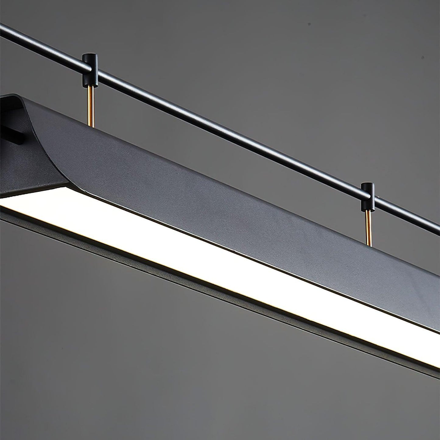 Linear Roof-Style Chandelier with Adjustable Brightness