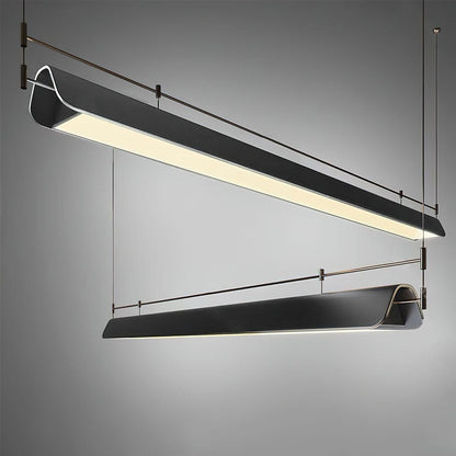 Linear Roof-Style Chandelier with Adjustable Brightness