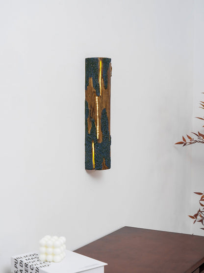 Bark-Textured Outdoor Wall Light, Waterproof Design