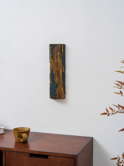 Bark-Textured Outdoor Wall Light, Waterproof Design
