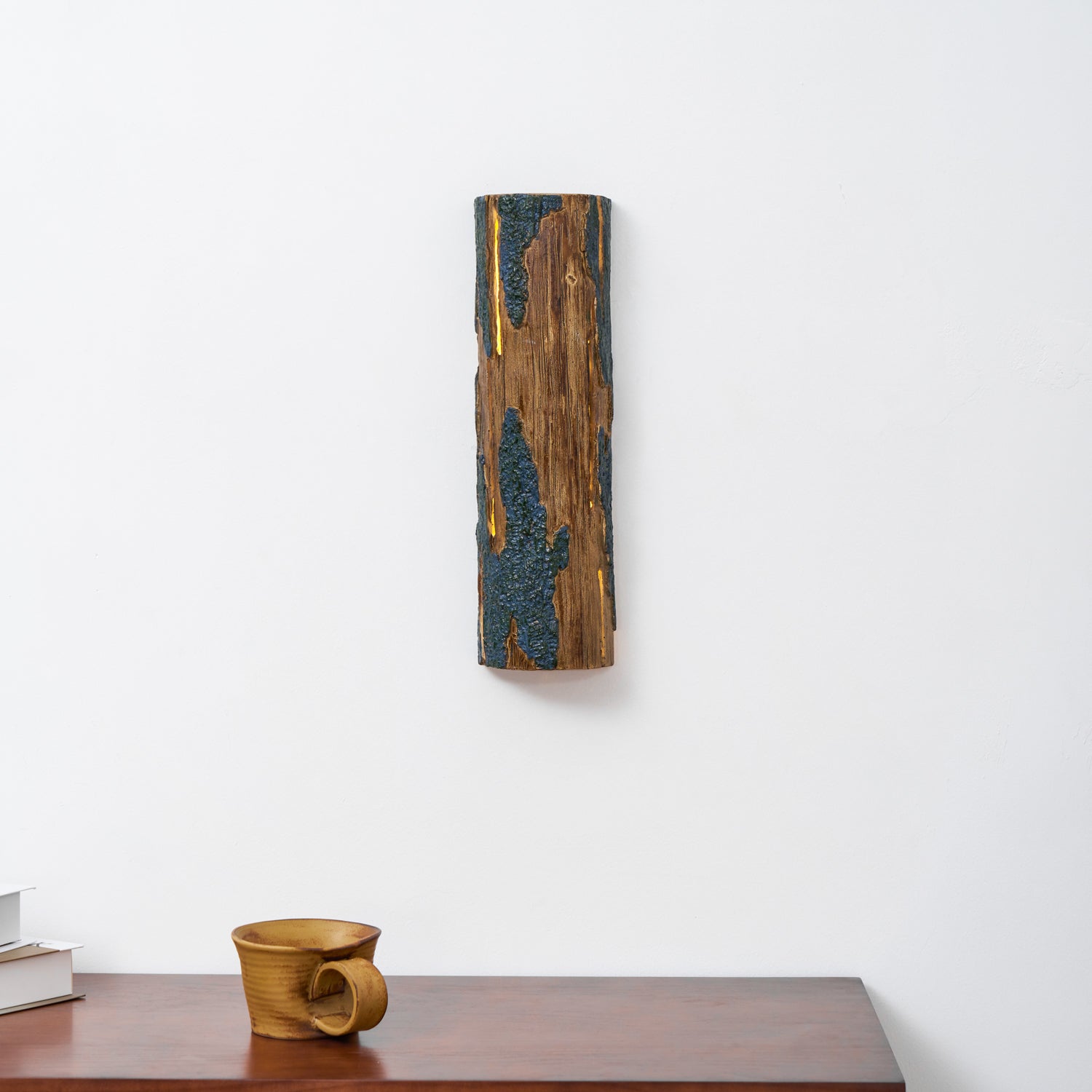 Bark-Textured Outdoor Wall Light, Waterproof Design — alternate angle