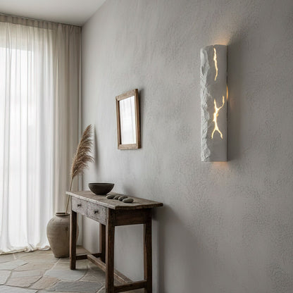 Bark-Textured Outdoor Wall Light, Waterproof Design