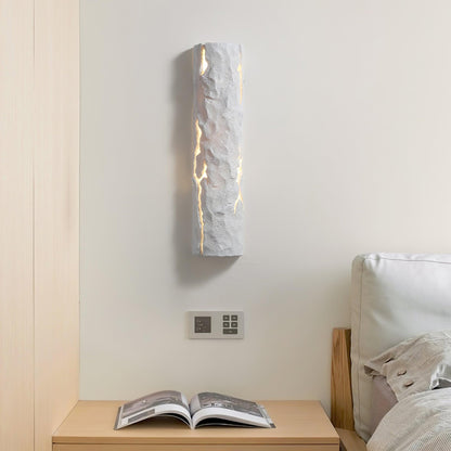 Bark-Textured Outdoor Wall Light, Waterproof Design — front view