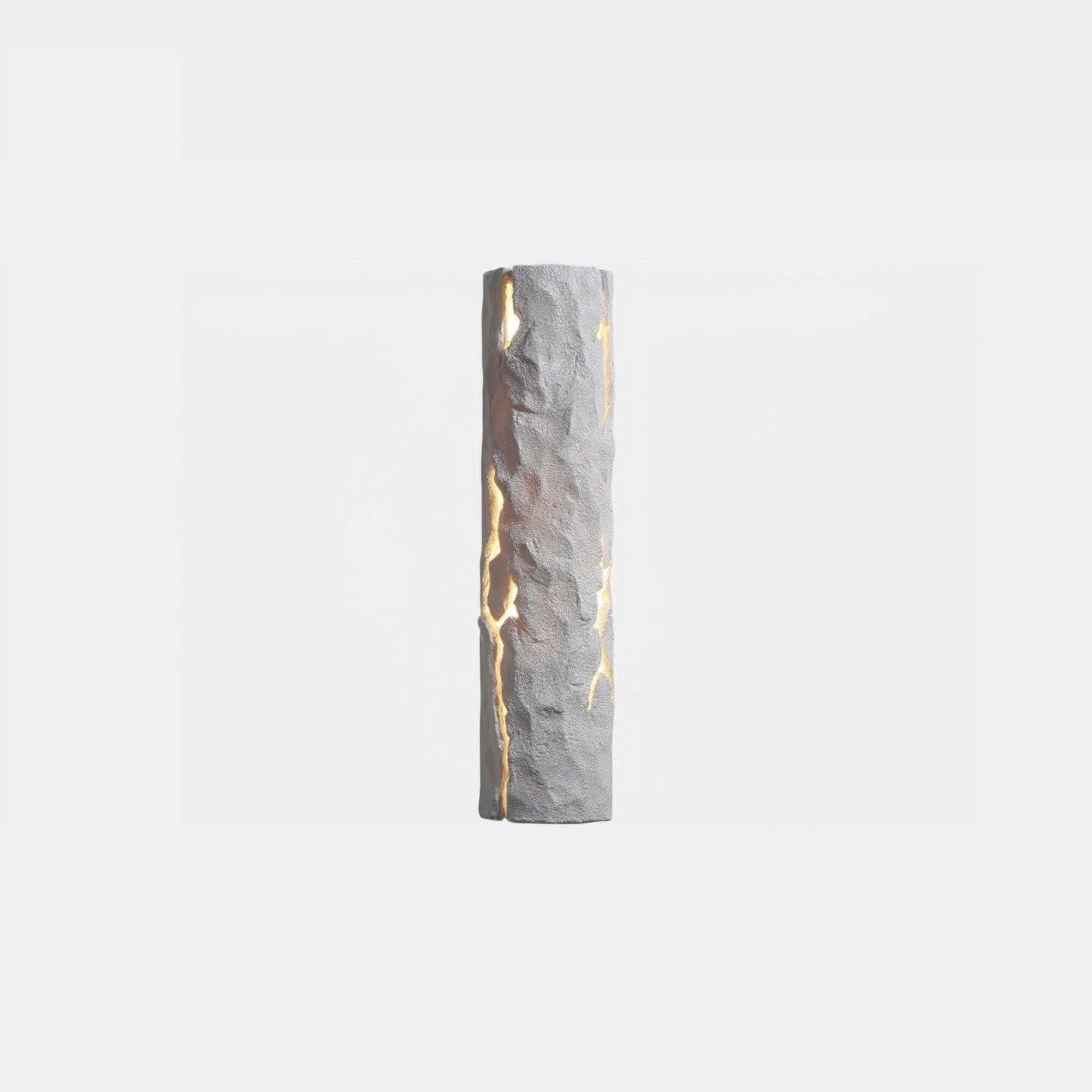 Bark-Textured Outdoor Wall Light, Waterproof Design — front view