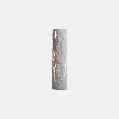 Bark-Textured Outdoor Wall Light, Waterproof Design — front view