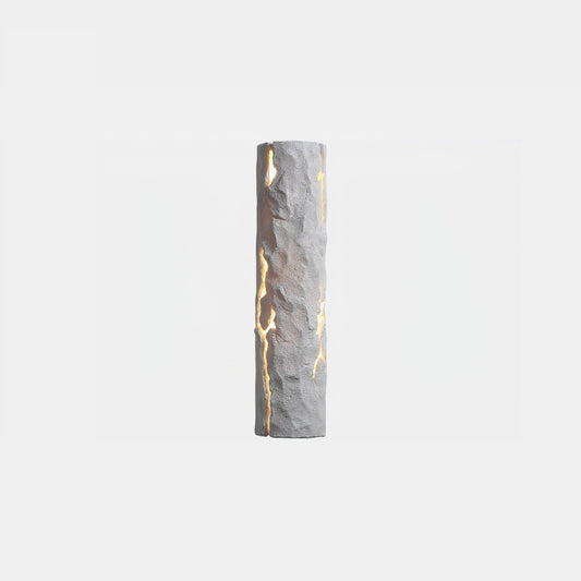 Bark-Textured Outdoor Wall Light, Waterproof Design — front view