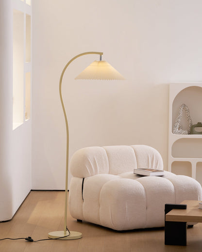 Pleated Floor Lamp with Adjustable Brightness