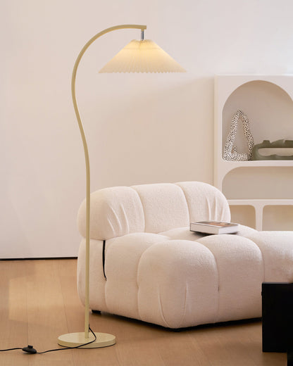 Pleated Floor Lamp with Adjustable Brightness