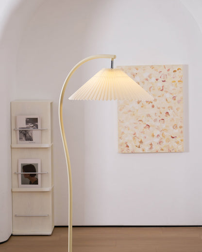 Pleated Floor Lamp with Adjustable Brightness