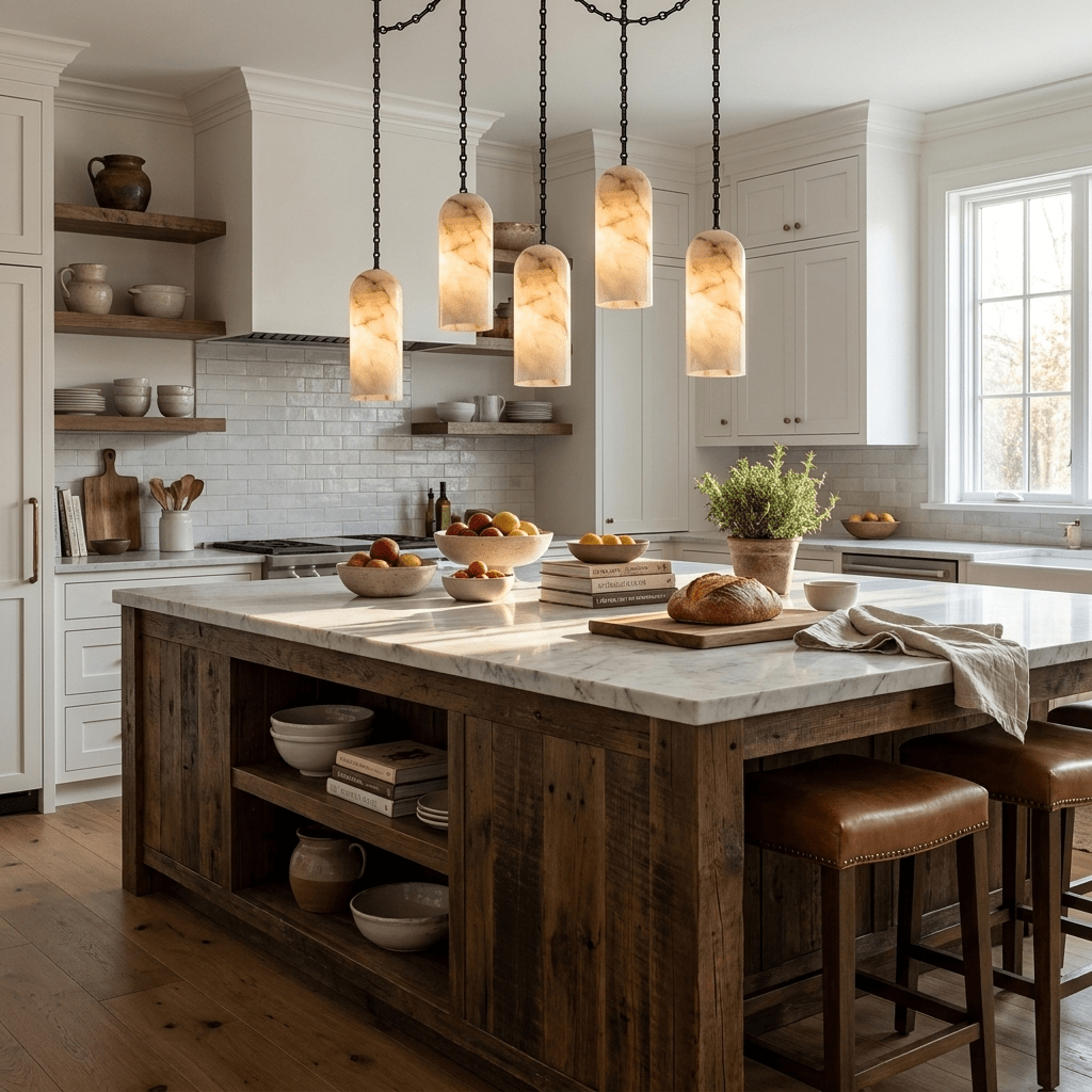 Cascading Capsule Chandelier with Adjustable Heads