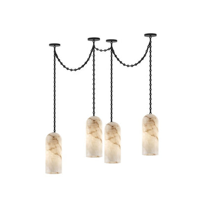Cascading Capsule Chandelier with Adjustable Heads — lifestyle view