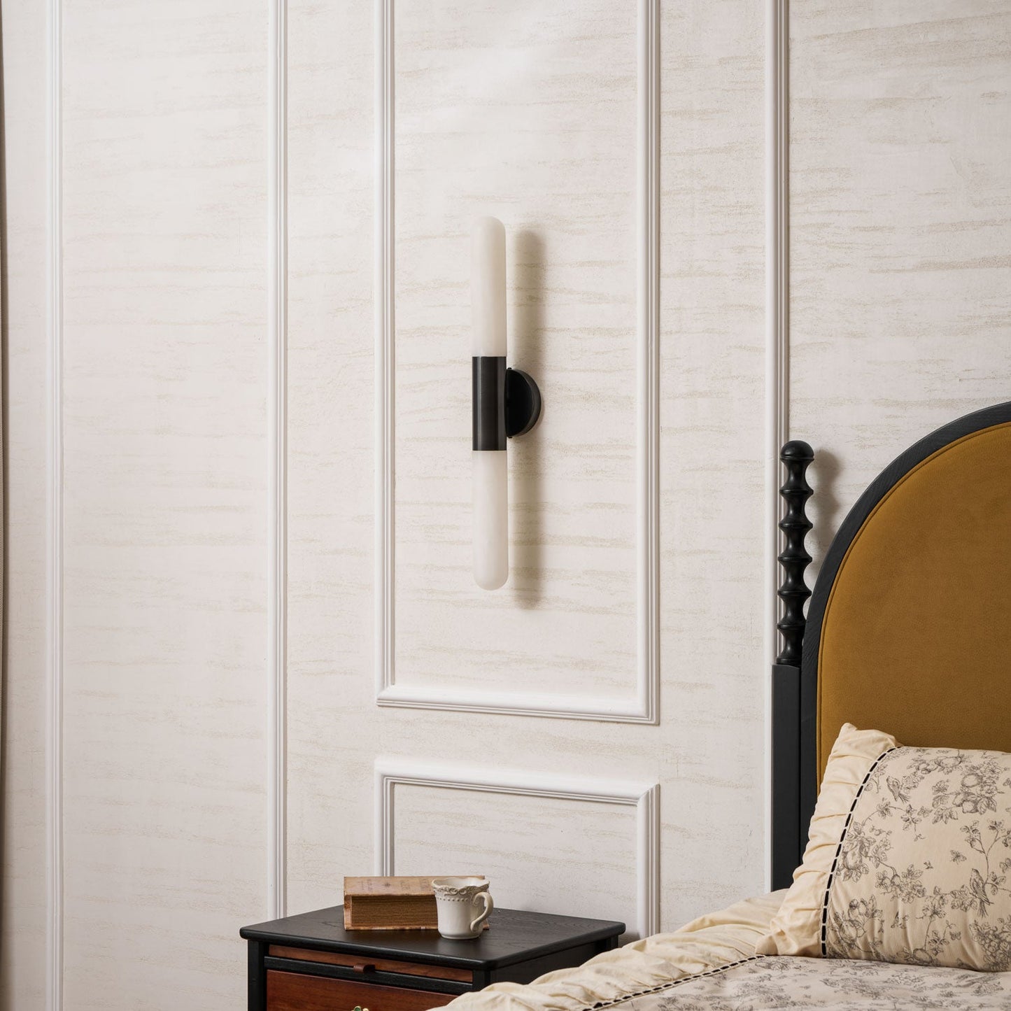 Alabaster Wall Light, Energy Efficient LED