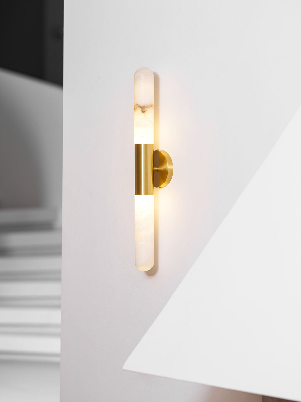 Alabaster Wall Light, Energy Efficient LED