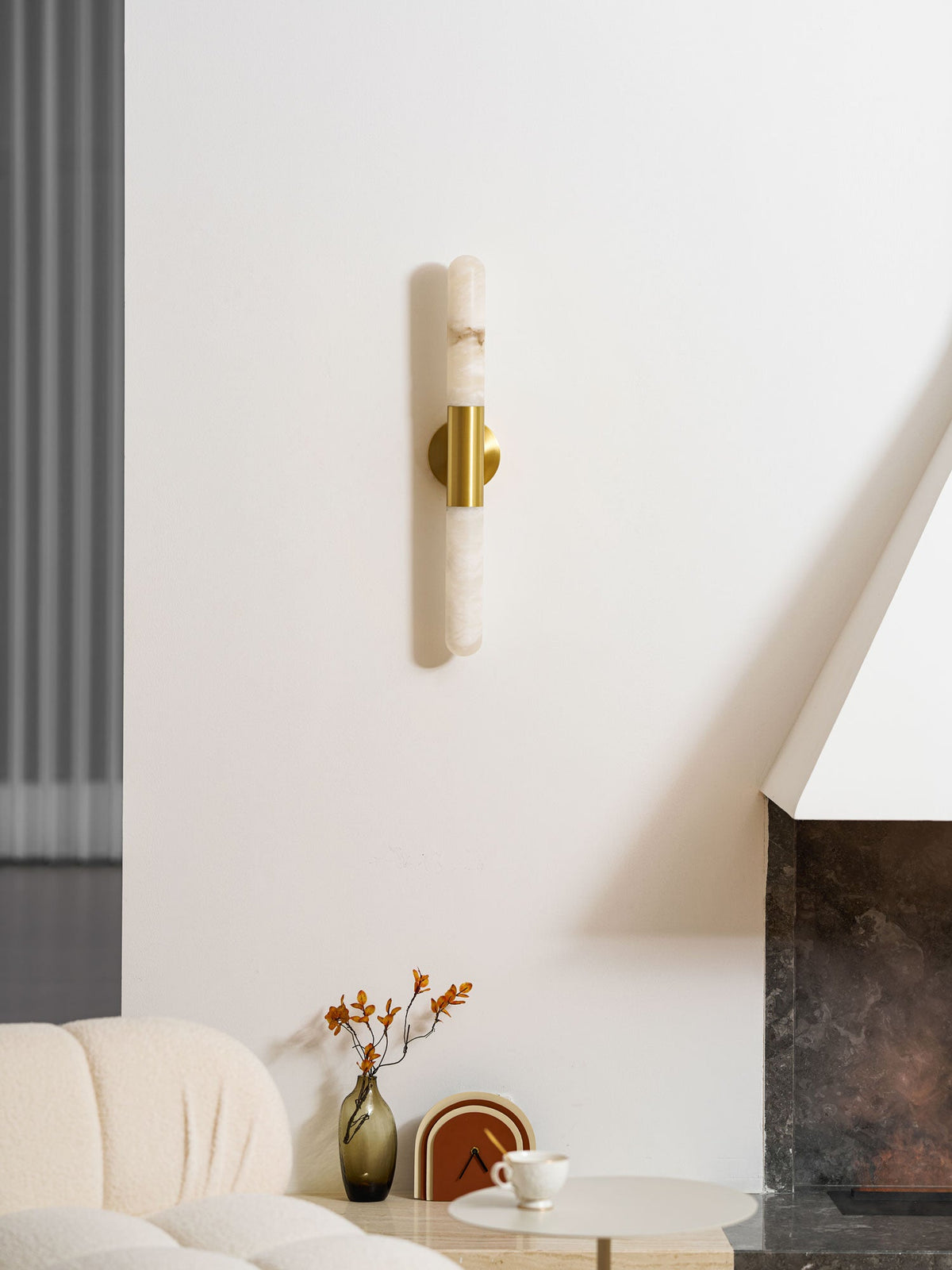 Alabaster Wall Light, Energy Efficient LED