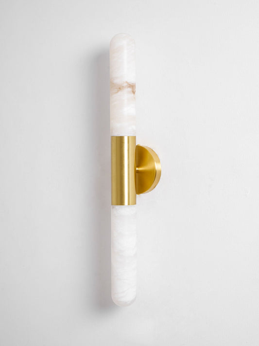 Alabaster Wall Light, Energy Efficient LED — front view