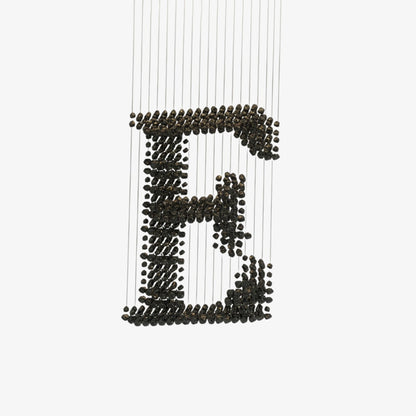 Charcoal Chandelier with Adjustable Height — side view