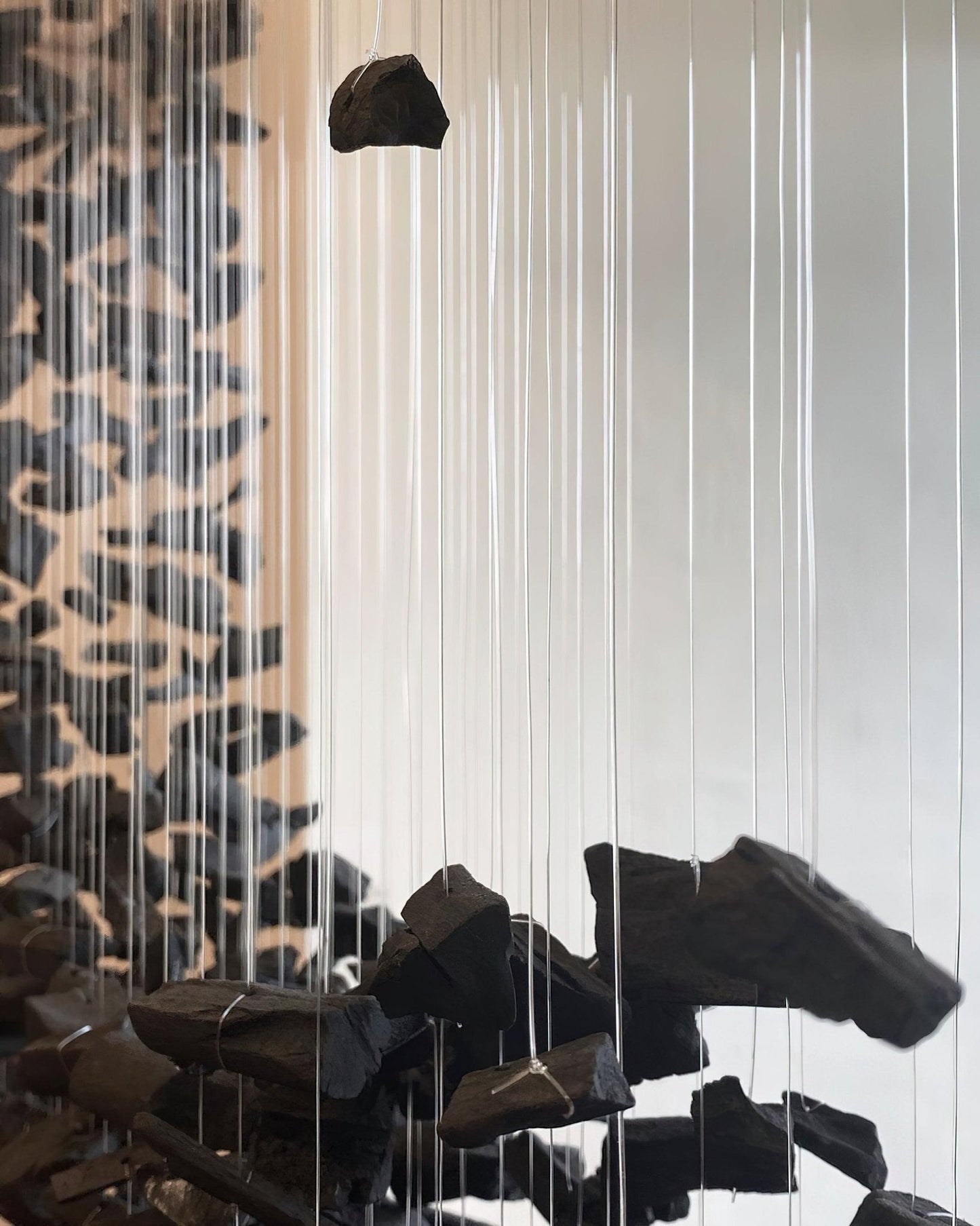 Charcoal Chandelier with Adjustable Height