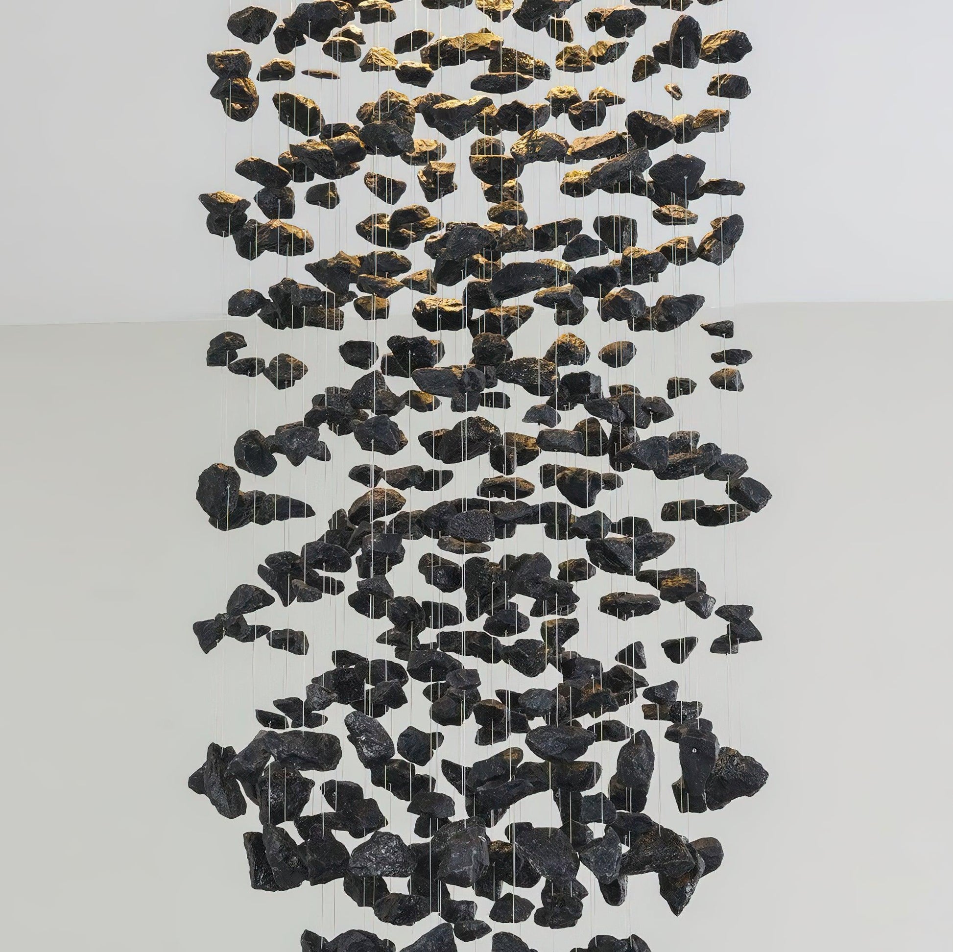 Charcoal Chandelier with Adjustable Height — alternate angle