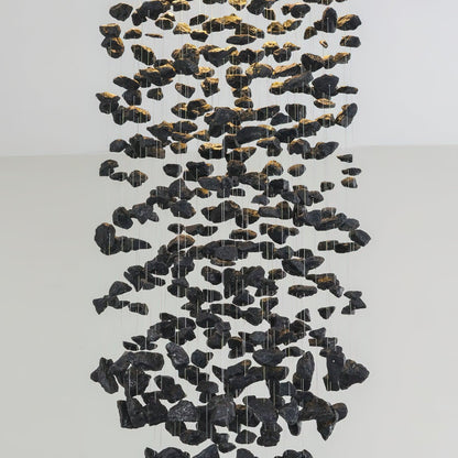 Charcoal Chandelier with Adjustable Height — alternate angle