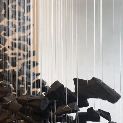 Charcoal Chandelier, Adjustable Brightness — lifestyle view