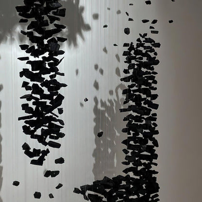 Charcoal Chandelier, Adjustable Brightness — front view