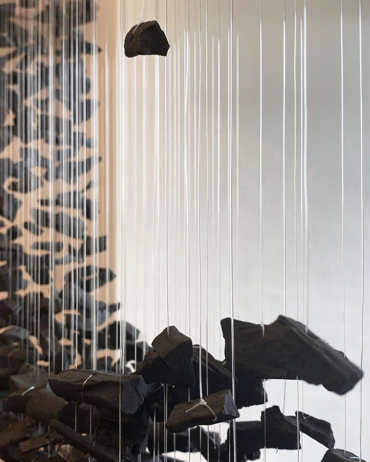Charcoal Chandelier, Adjustable Brightness