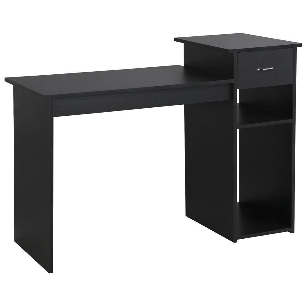 Computer Desk with CPU Stand & Sliding Storage Drawer — detail view