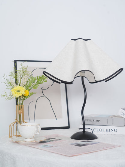 Linen Table Lamp with Adjustable Brightness