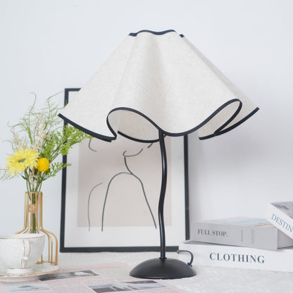 Linen Table Lamp with Adjustable Brightness