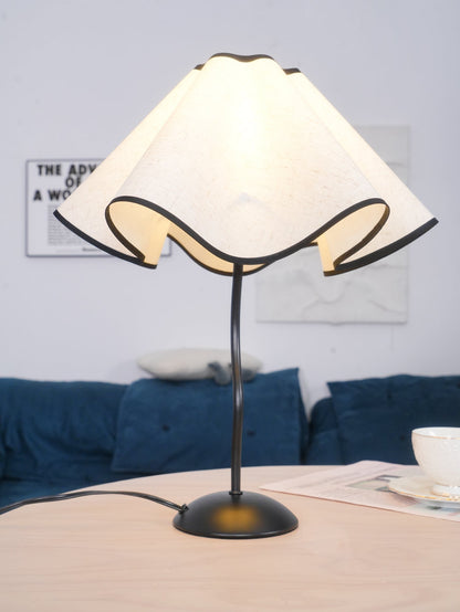 Linen Table Lamp with Adjustable Brightness
