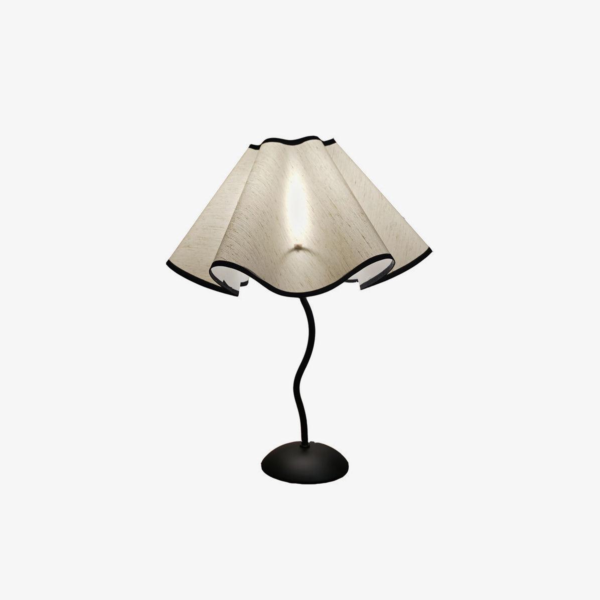 Linen Table Lamp with Adjustable Brightness — front view