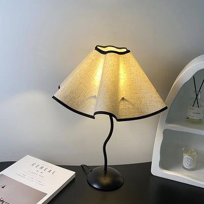 Linen Table Lamp with Adjustable Brightness