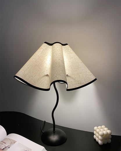 Linen Table Lamp with Adjustable Brightness