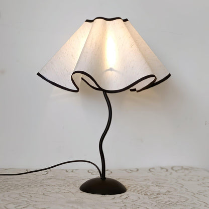 Linen Table Lamp with Adjustable Brightness